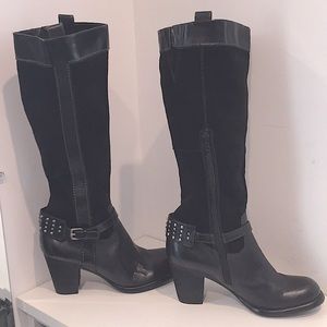 New Naturalizer Glassy Black Leather Boots